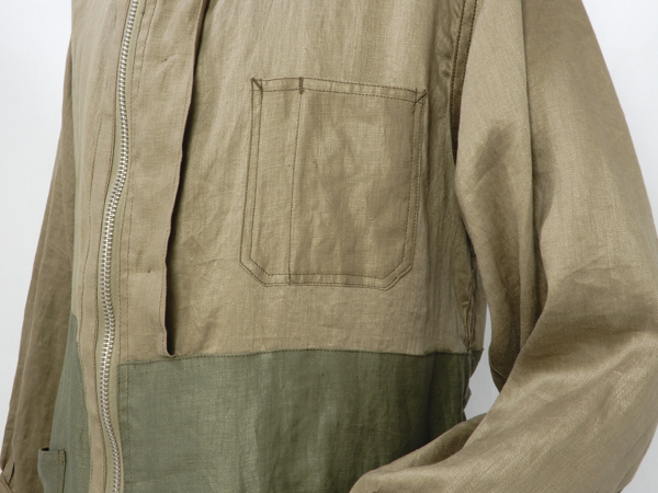 ナイジェルケーボン(NIGEL CABOURN)のデッキジャケットリバーシブルリネン