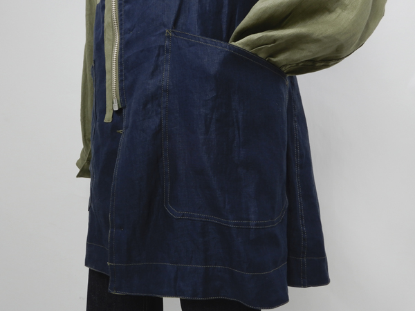 ナイジェルケーボン(NIGEL CABOURN)のデッキジャケットリバーシブルリネン