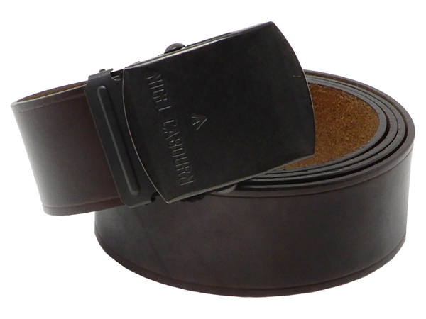 OFFICERS LEATHER BELT - PEAT LABEL / オフィサーズレザーベルト